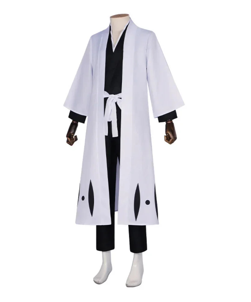 Anime Bleach Aizen Sousuke Cosplay Costume Wig Sets Bleach Thousand Year Blood War Gotei 13 Team 5 Captain Robe Kimono Outfits