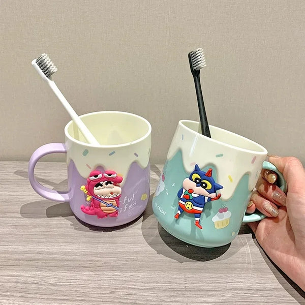 Crayon Shin-chan Toothbrush Cup — 400ml Bathroom Holder