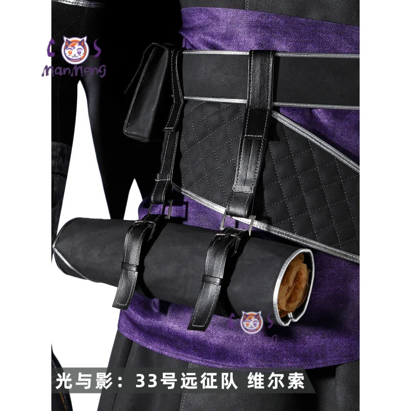 Game Clair Obscur：Expedition 33 Verso Cosplay Costume Halloween men's new handsome fantasy uniform shoes prop jacket suit outfit