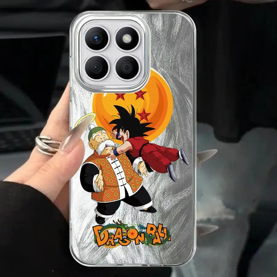Black Soft Shell Phone Case for Honor X9c X9b X8c 200 Pro X9a X8a 200 400 Lite X7b X8b Cute Dragon Ball