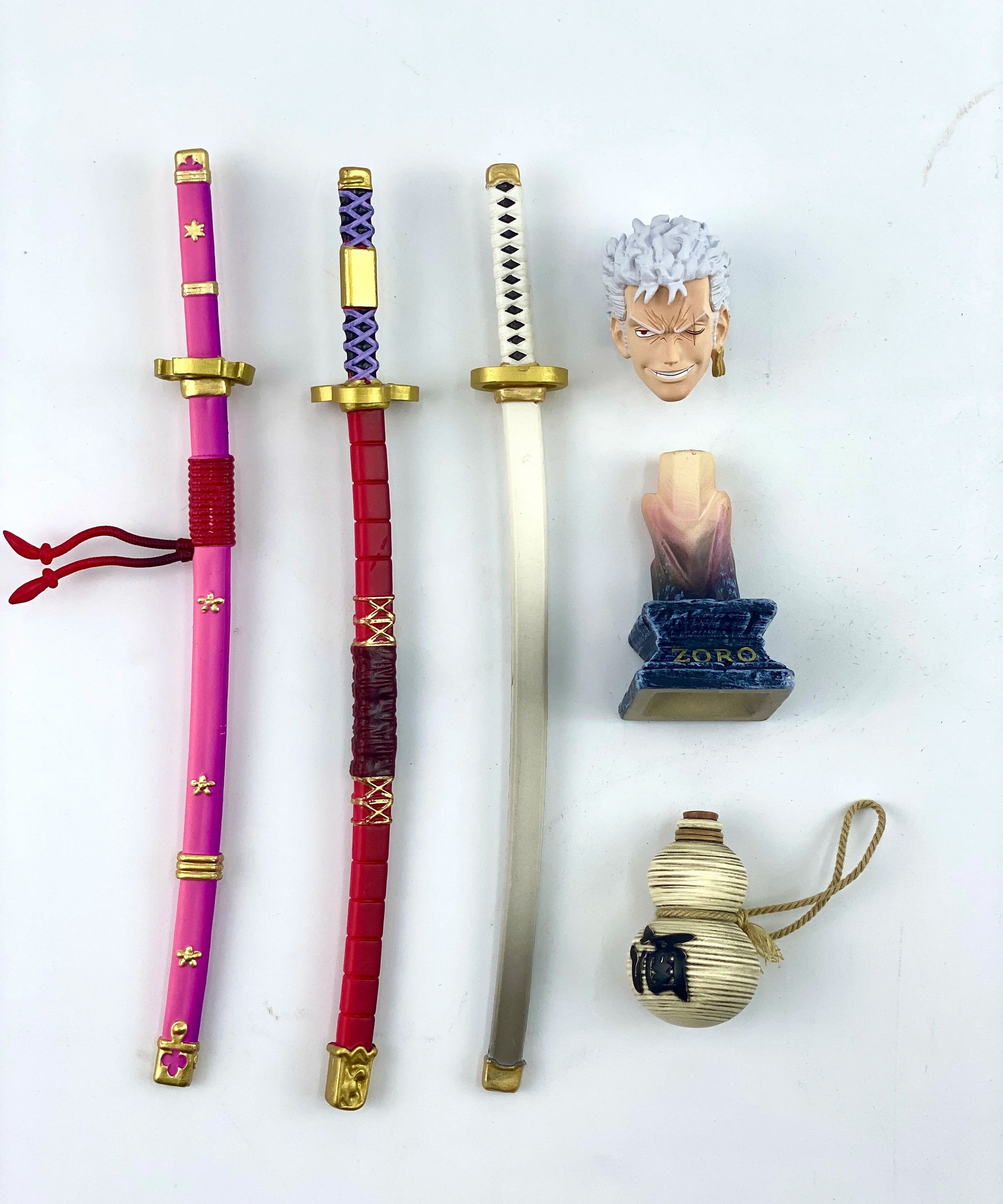 28cm Roronoa Zoro Figure One Piece Anime Figure Two Heads PVC Statue Model Doll Collection Desk Decoration Toys Birthday Gifts