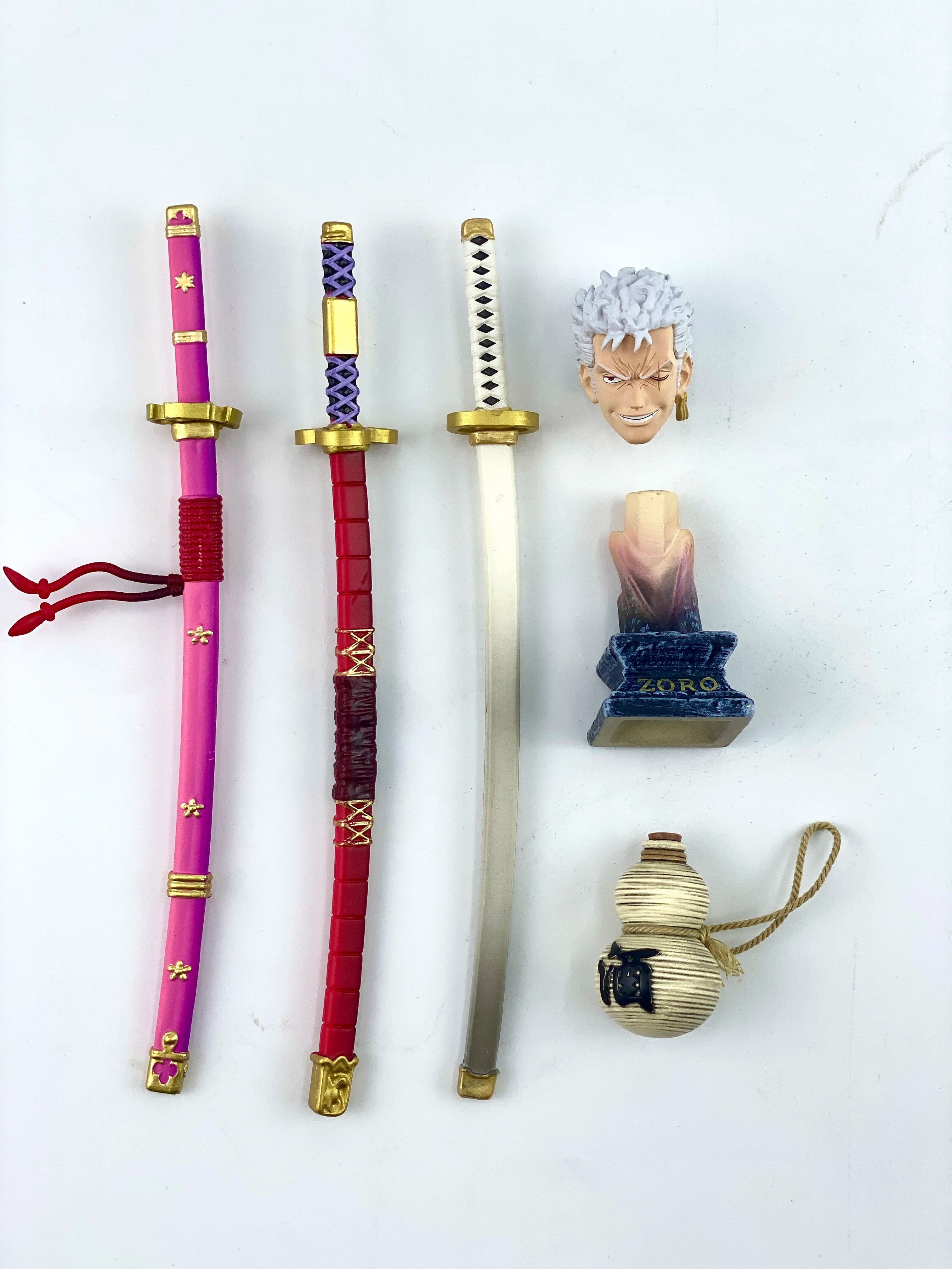 28cm Roronoa Zoro Figure One Piece Anime Figure Two Heads PVC Statue Model Doll Collection Desk Decoration Toys Birthday Gifts