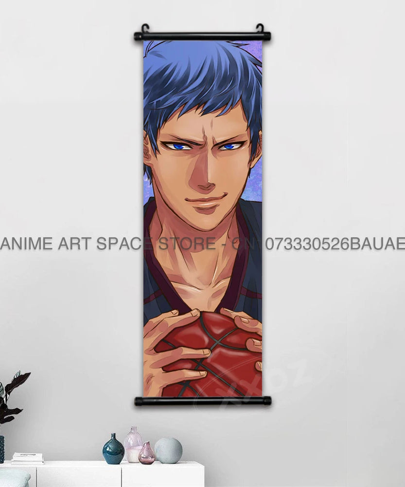 Kuroko no Basket Wall Scroll – Tetsuya Kuroko Anime Canvas Poster
