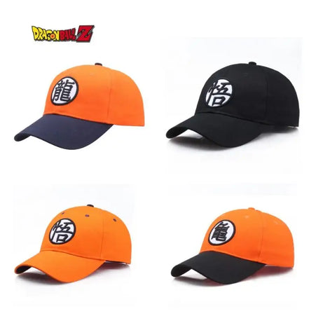 New Fashion Dragon Ball Cartoon Son Goku Baseball Cap Anime Snap Cotton Baseball Cap Men's Women's Hip Hop Mesh Trucker Cap Gift