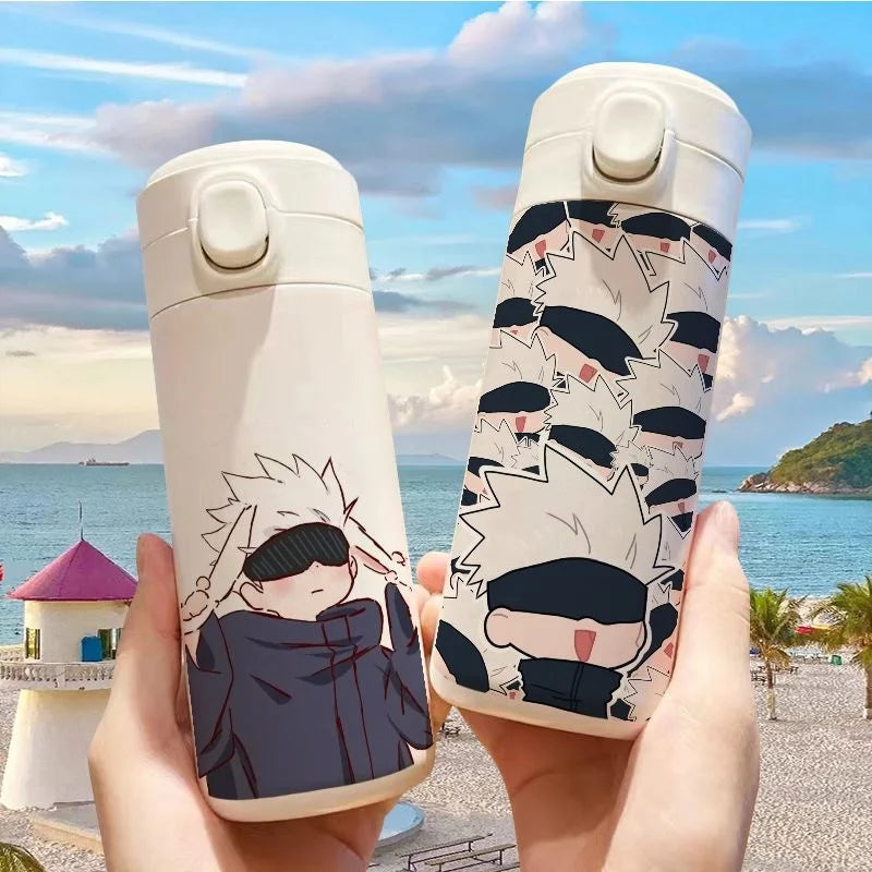 Gojo Satoru Jujutsu Kaisen Thermos Bottle – Anime Stainless Steel Water Cup