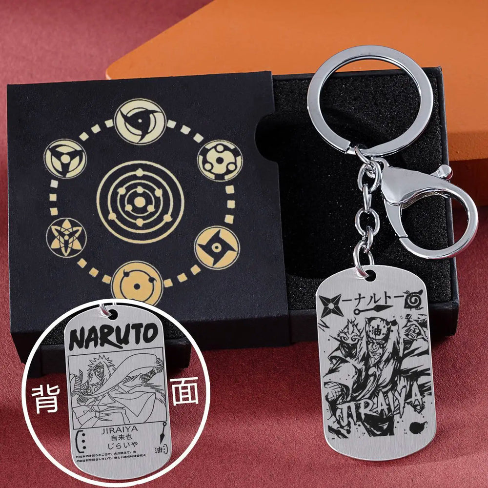 Naruto Titanium Steel Anime Keychain Pendant – Uchiha Itachi, Sasuke & Kakashi 7