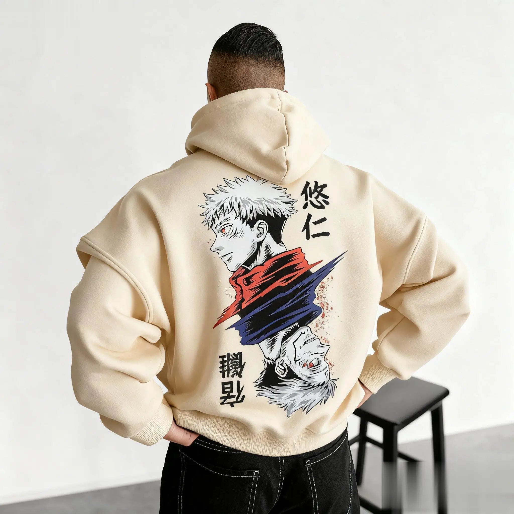 Unisex Jujutsu Kaisen Hoodie Men Women Anime Pullover Sweatshirt Streetwear  Oversized Casual  Print Hooded Tops