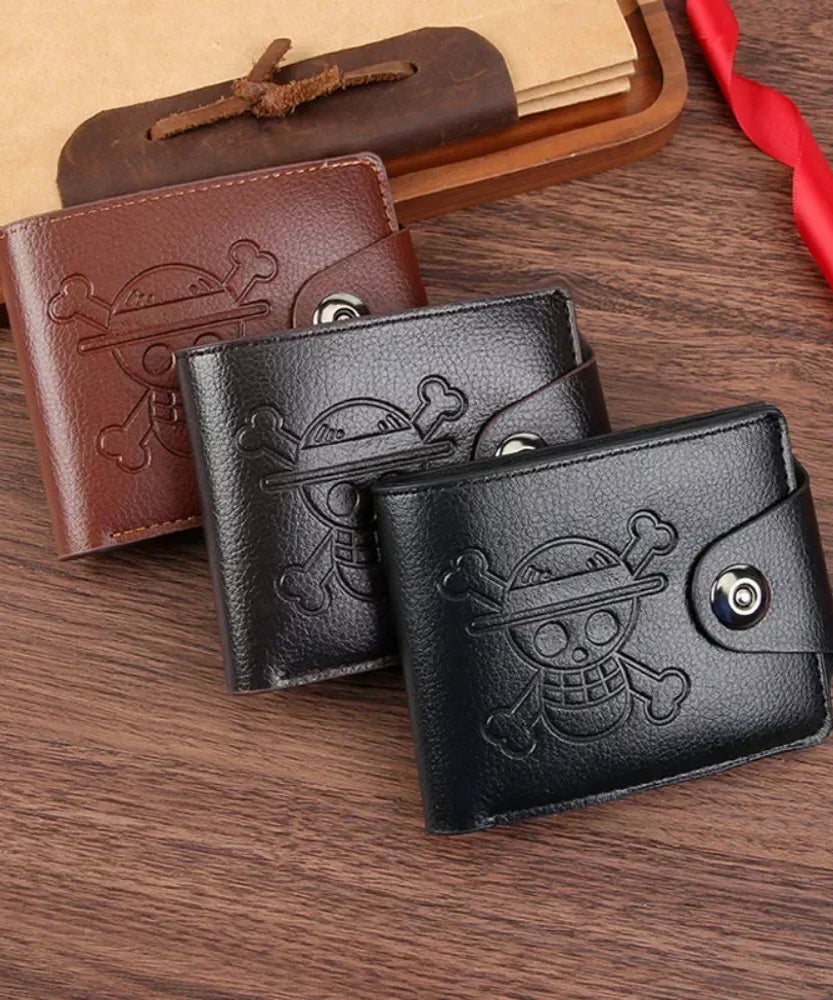 One Piece Luffy Wallet Roronoa Zoro Figures Cosplay Men Women PU Coin Purse Card Holder Wallet for Children Boys