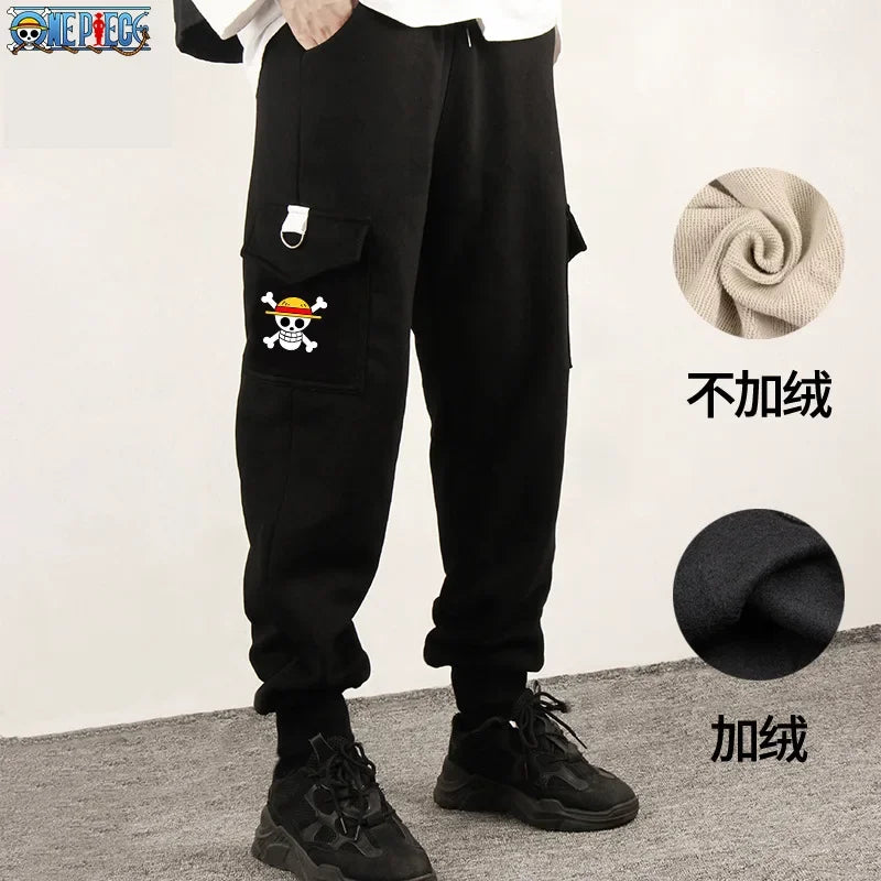 One Piece Anime Peripheral Work Pants Loose Casual Trousers