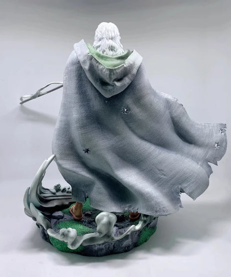 One Piece 32cm Silvers Rayleigh Action Figures Model Kit Anime Peripheral GK Toy Statue Holding Sword Desktop Ornament Boy Gift