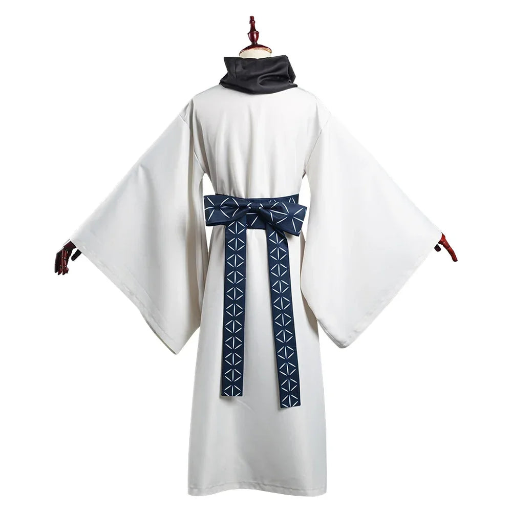 Anime Jujutsu Kaisen Ryomen Sukuna Kimono Cosplay Costume – Halloween Robe Outfit & Sash 3