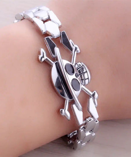 One Piece Animation Peripheral Bracelet OnePiece Logo Bracelet Alloy Fashion anime Animation Jewelry