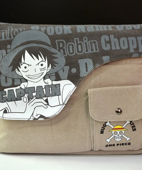 One Piece & Naruto Anime Crossbody Bag – Waterproof Canvas Shoulder Bag