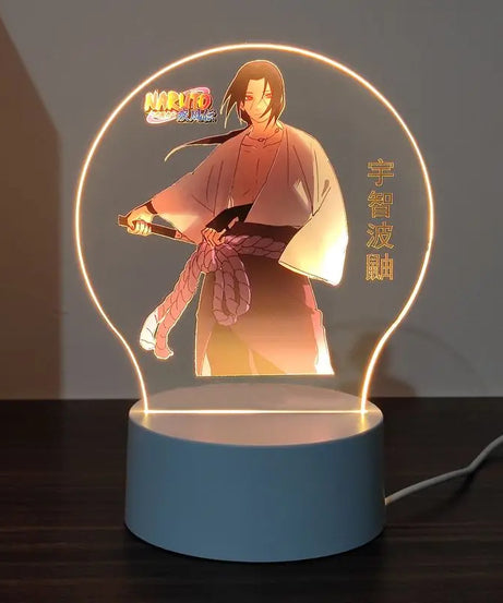 New Animation Naruto anime peripheral light-up stand night light Naruto Sasuke Uchiha Itachi Gaara Kakashi Tsunade holiday gift