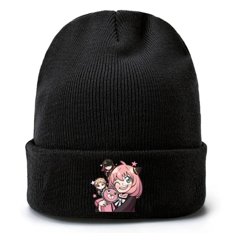 Spy x Family Knitted Beanie — Warm Rolled-Edge Hat 6