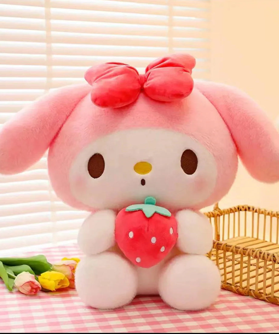 Sanrio 25Cm Anime Kuromid Toys Kawaii Mymelody Cinnamorol Plush Soft Stuffed Animals Doll Plushie Pillow Xmas
