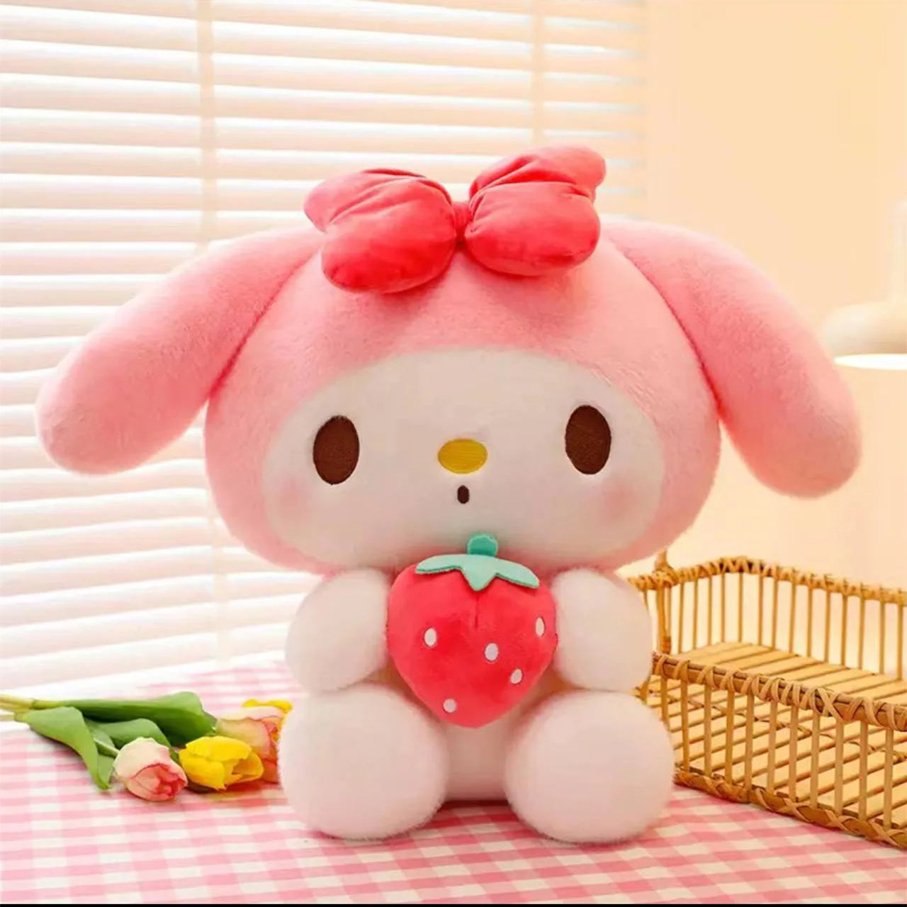 Sanrio 25Cm Anime Kuromid Toys Kawaii Mymelody Cinnamorol Plush Soft Stuffed Animals Doll Plushie Pillow Xmas