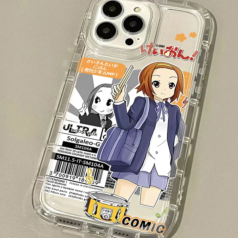 Cute K-ON Girls Case for Samsung Galaxy A14 A15 A55 A05 A05S A24 A13 A23 A73 A12 A22 A32 A52 A52S A72 A31 A51 A71 Cover