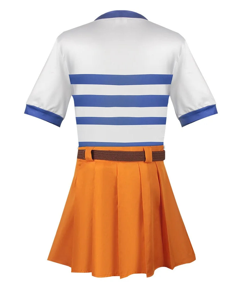 Anime Nami Cosplay Costume Anime Halloween COS Unifrom Outfits Role Play Novelty Women Dress Up Carnival Nami dress