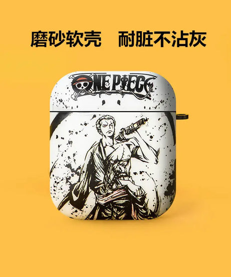 Anime One Piece Airpods1/2 Protective Case for Iphone Pro Bluetooth 3Rd Generation Earphones with Anti Drop Frosted Soft Shell
