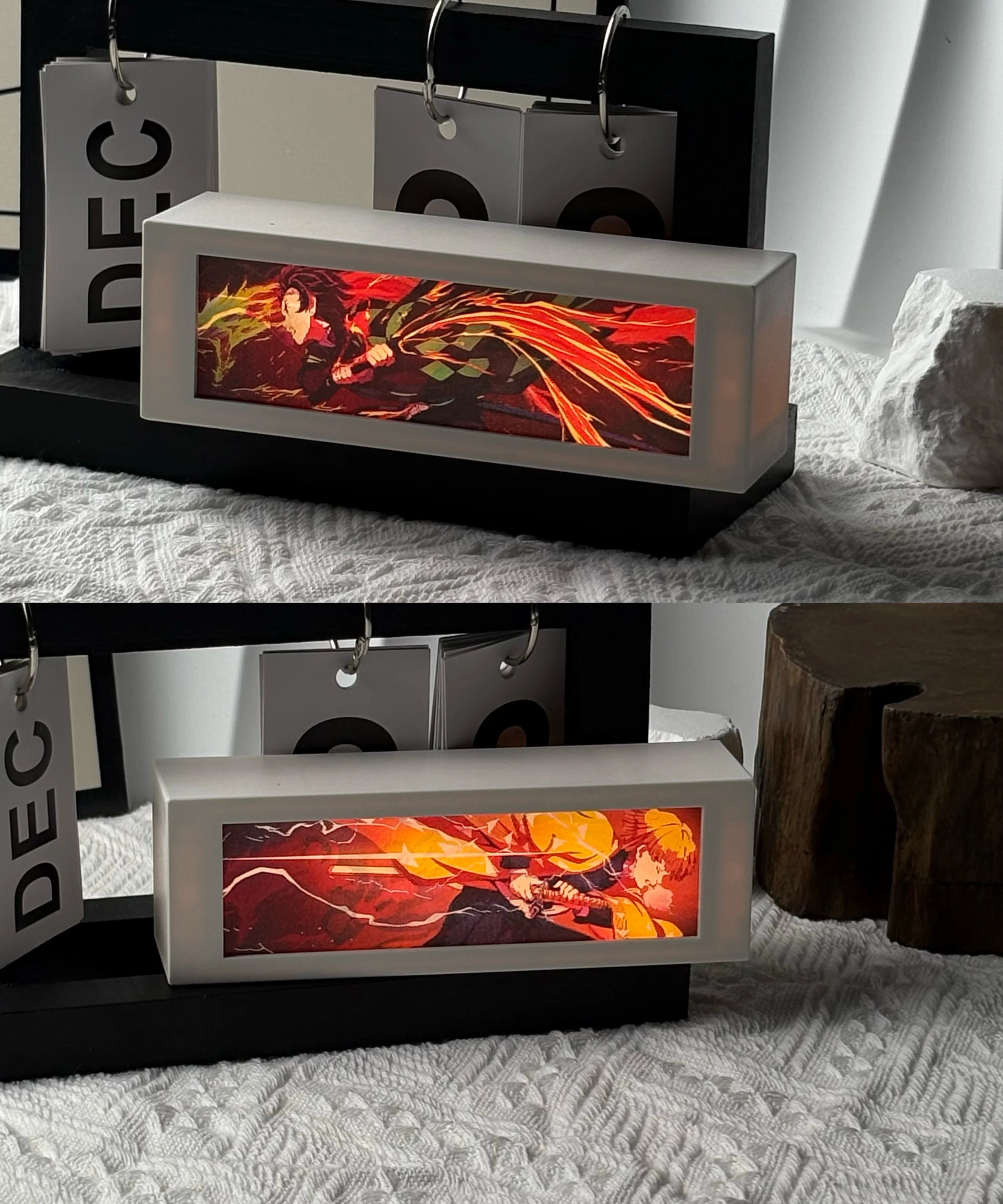 Anime 3D Motion Light Box – Manga Night Lamp for Bedroom & Gifts