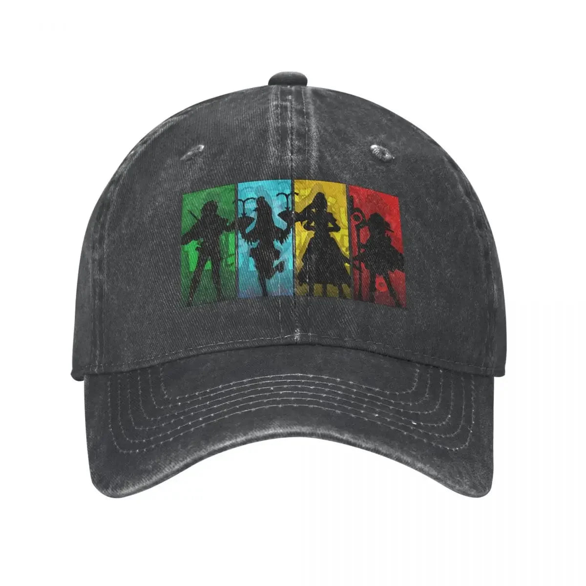Anime Baseball Caps Hats Konosuba! Squad Silhouette Classic Dad Hat For Man Hip Hop Caps Sun Shade