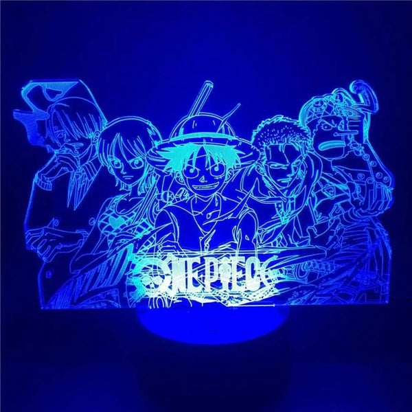 One Piece 3D Night Light — 16-Color LED with Remote