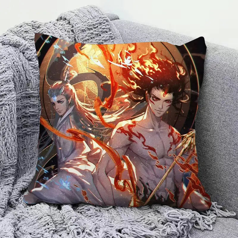Ne Zha anime peripherals pillows cute personality creative fashion living room sofa bedroom cushions holiday gift