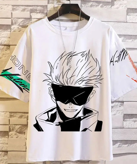 Anime Summer Jujutsu Kaisen T-Shirt Gojo Satoru Clothes Men and Women Fashion T Shirts Short Sleeves Casual Tops birthday gifts