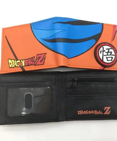 Dragon Ball PU Wallet – Son Goku & Bulma Foldable Anime Coin Purse