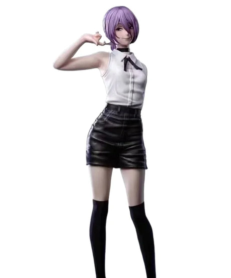 Chainsaw Man 1/6 Reze Action Figure 32cm Exquisite PVC Double Head Statue Anime Pretty Girl Model Toy Desk Deco Collectable Gift