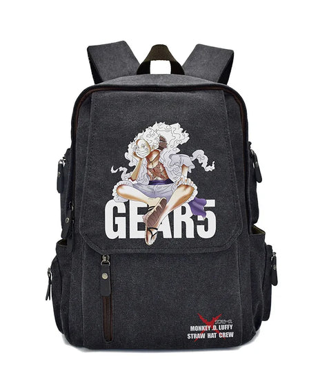 Anima One Piece Peripherals Luffy Ace Premium New Rucksack School Bag Trendy Large Capacity Backpack Bag Birthday Fan Gift