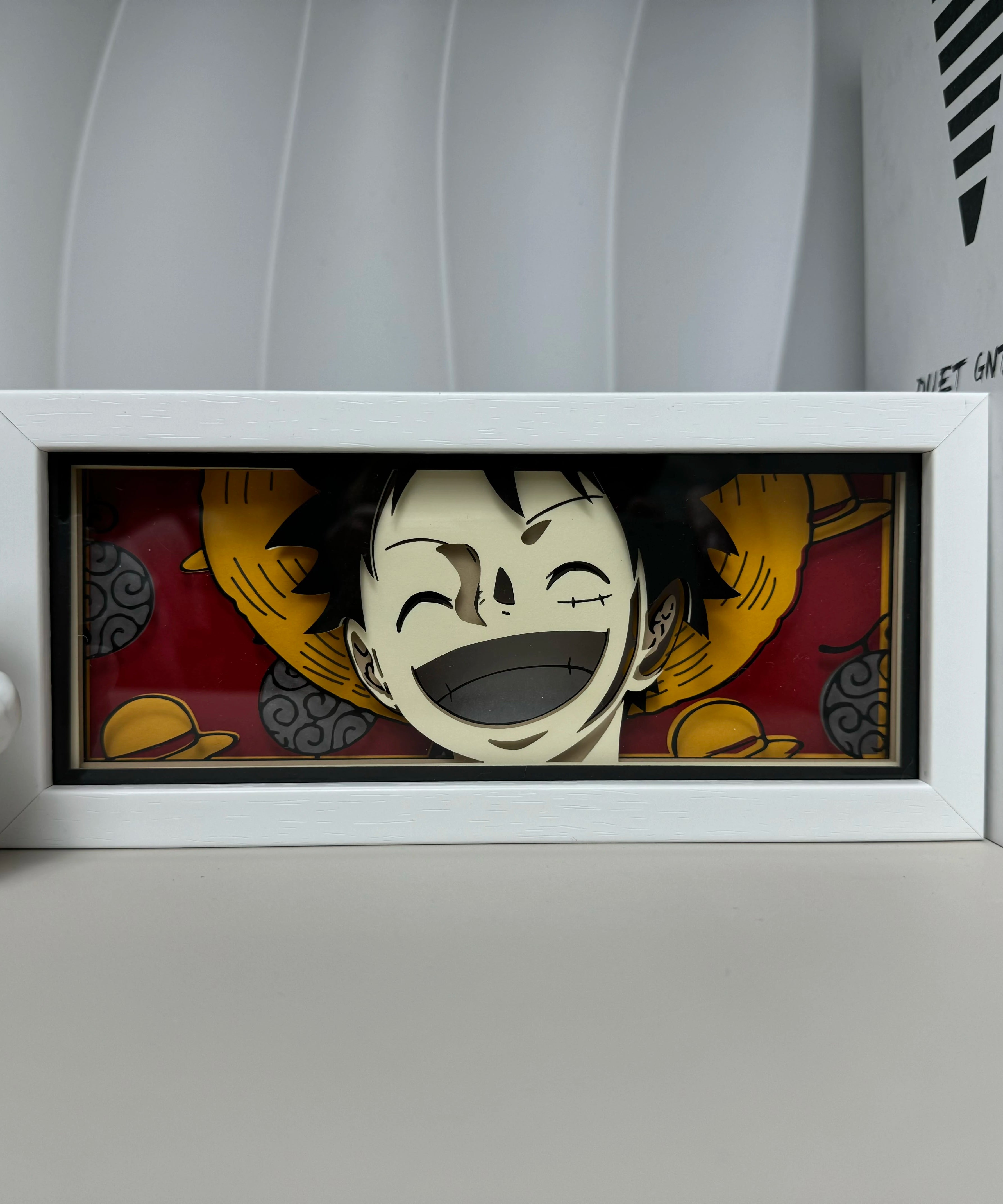 Anime  series paper-cut light room bedroom night light atmosphere light remote control colorful light box