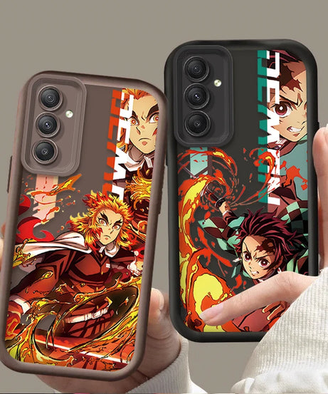 Anime Demon Slayer Phone Case For Samsung Galaxy A14 A15 S21 S22 S23 S24 FE Plus Ultra A25 A35 A52 A53 A54 A55 5G Cover