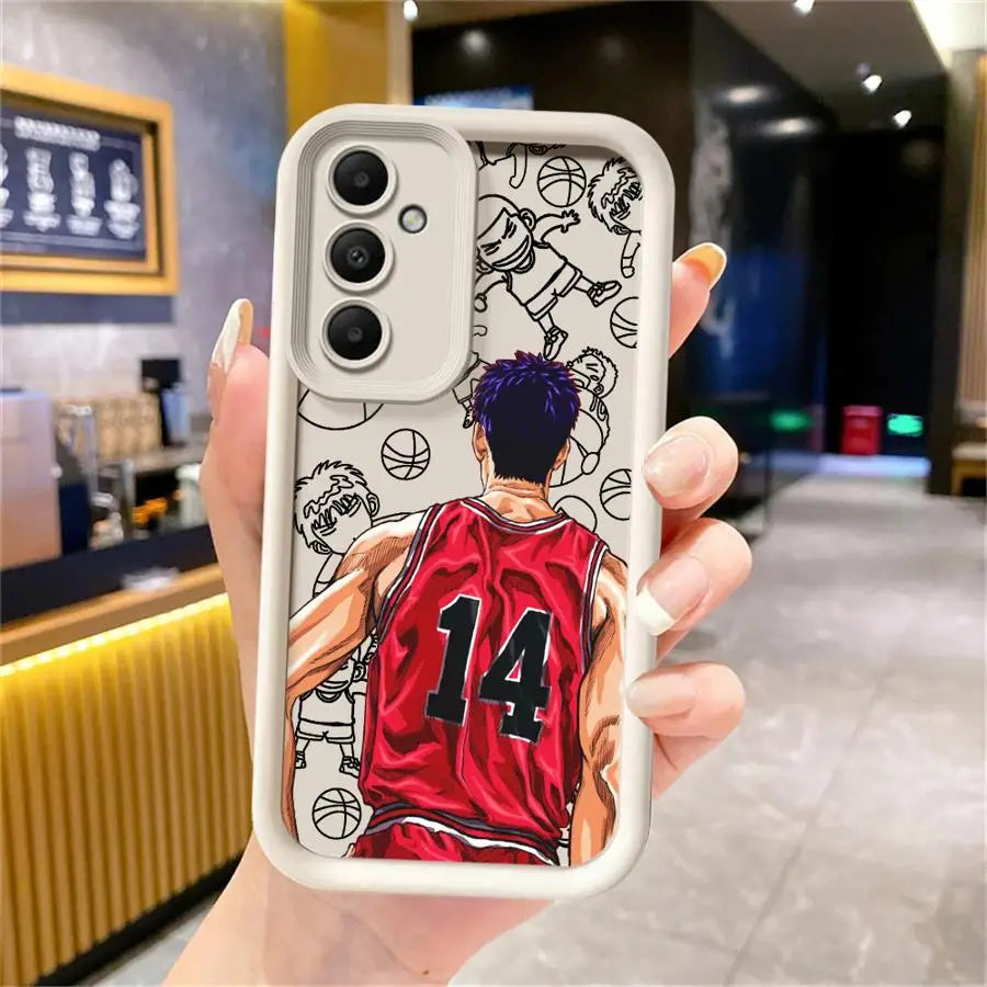 Slam Dunk Anime Phone Case – Soft Cover for Samsung Galaxy A15–A55 (4G/5G)