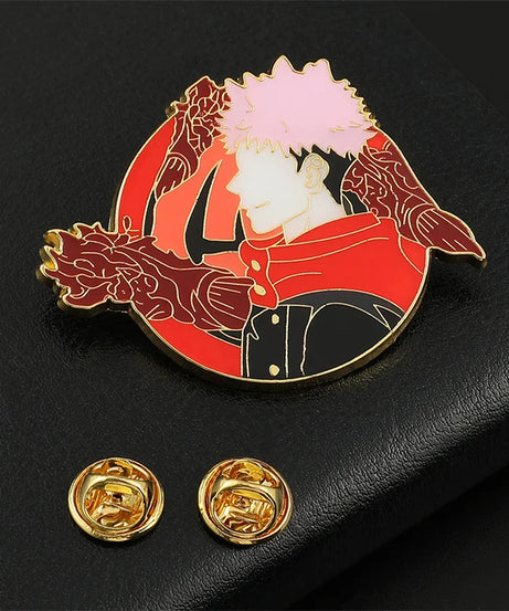 Anime Jujutsu Kaisen Badge Brooch Gojo Satoru Fushiguro Megumi Cosplay Metal Woman Man Pin Broochs Accessories