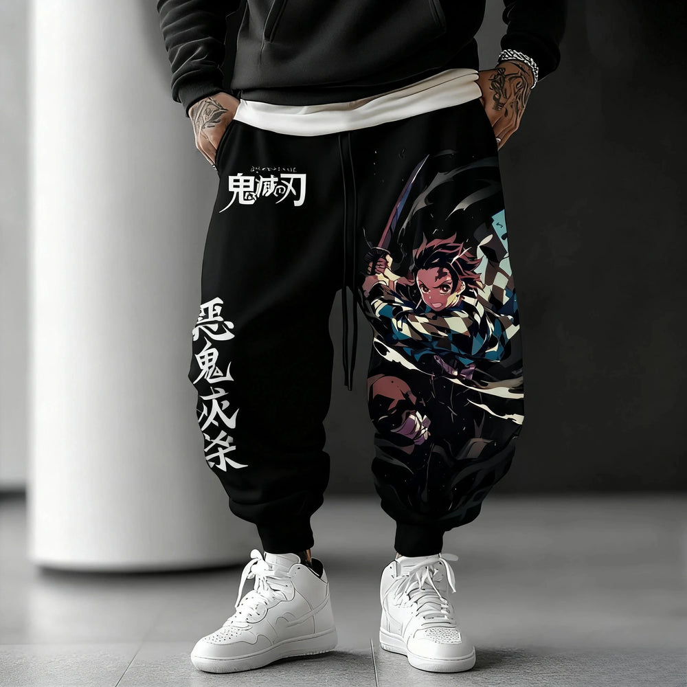 Demon Slayer Joggers — Anime Print Sweatpants 7
