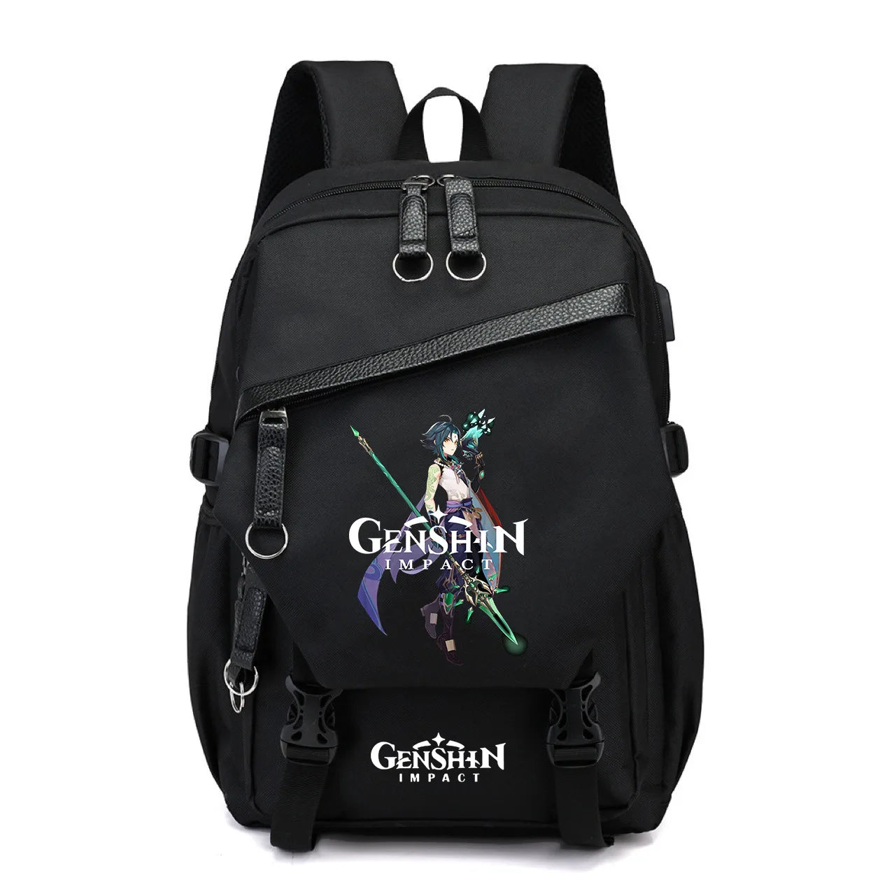 Genshin Impact Anime New Schoolbag Junior High School Primary School Students Men and Women Large-capacity Multi-layer Backpack