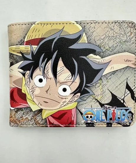 One Piece Peripheral Wallet Color Print Double Layer Folding Multi-card Slot Short PU Waterproof Coin Wallet Card Bag