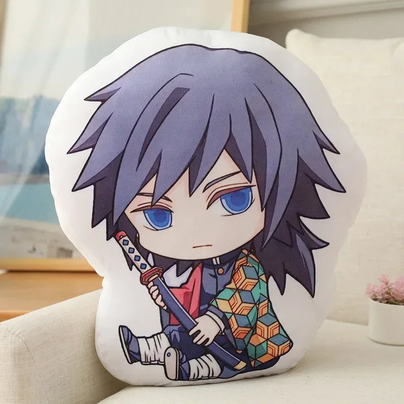 Hot Kawaii Demon Slayer Nezuko Cuddly Toy Anime Tanjirou Pillows Doll Cute Shinobu Sofa Cushions Doll Pendants 12CM