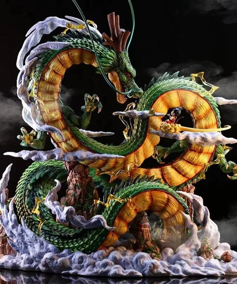 24cm Dragon Ball Anime Figure Shenron Figure Goku And Shenron Figurine Model Pvc Statue Doll Collection Room Toy Gifts