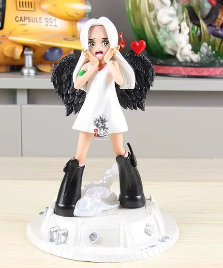 New 25cm One Piece Anime Statue Angel Boa Hancock Little Empress Hand Made Seraphim Angel Hancock Action Figure Pvc Children Toy