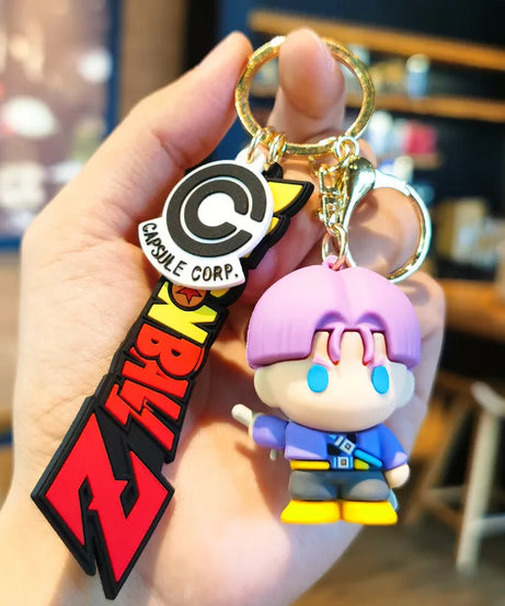 Dragon Ball Sun Wukong Keychain 3D Doll Pendant Handmade Backpack Accessories Creative Keychain Shoulder Bag Decoration Supplies