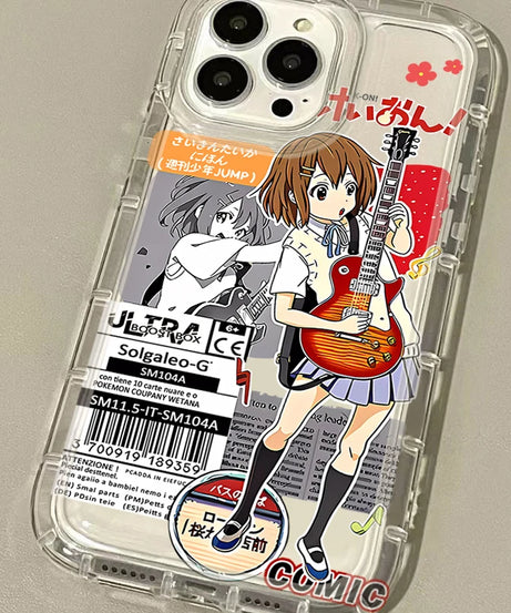Cute K-ON Girls Case for Samsung Galaxy A14 A15 A55 A05 A05S A24 A13 A23 A73 A12 A22 A32 A52 A52S A72 A31 A51 A71 Cover