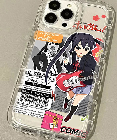 Cute K-ON Girls Case for Samsung Galaxy A14 A15 A55 A05 A05S A24 A13 A23 A73 A12 A22 A32 A52 A52S A72 A31 A51 A71 Cover