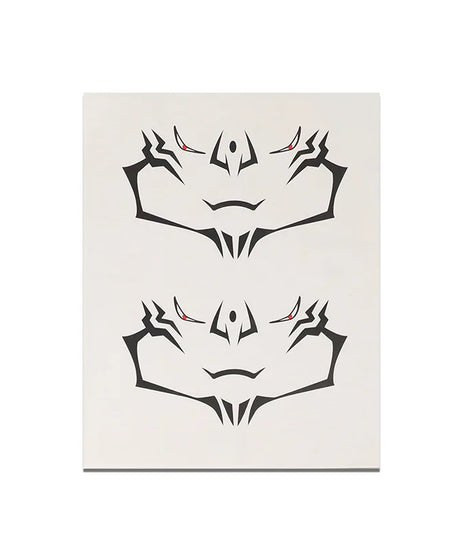 Anime Jujutsu Kaisen Ryomen Sukuna Full Body Tattoo Cosplay Waterproof Sticker Halloween Masquerade Fake Tattoo Stickers Prop