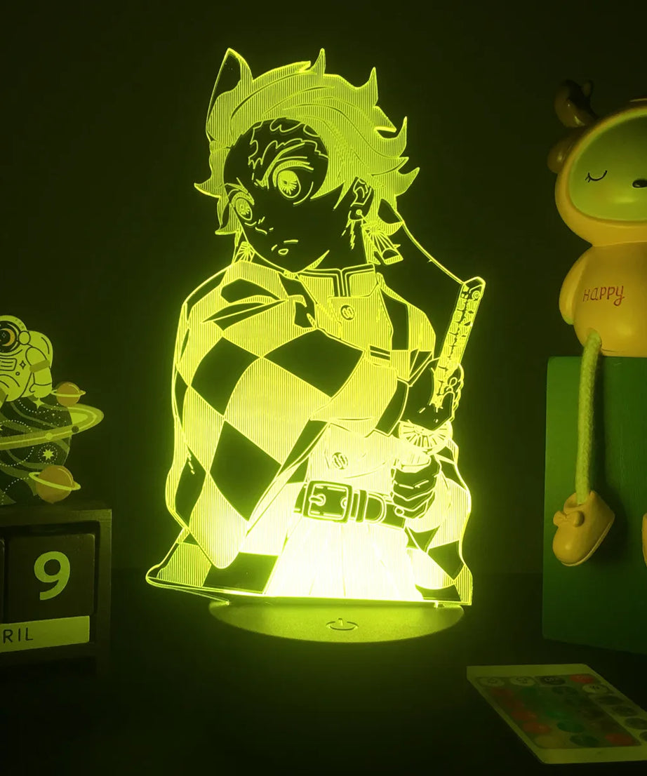 Manga 3d Light Kimetsu No Yaiba for Bedroom Decor Night Light Birthday Gift Table Lamp Anime Demon Slayer Mitsuri Kanroji Figure