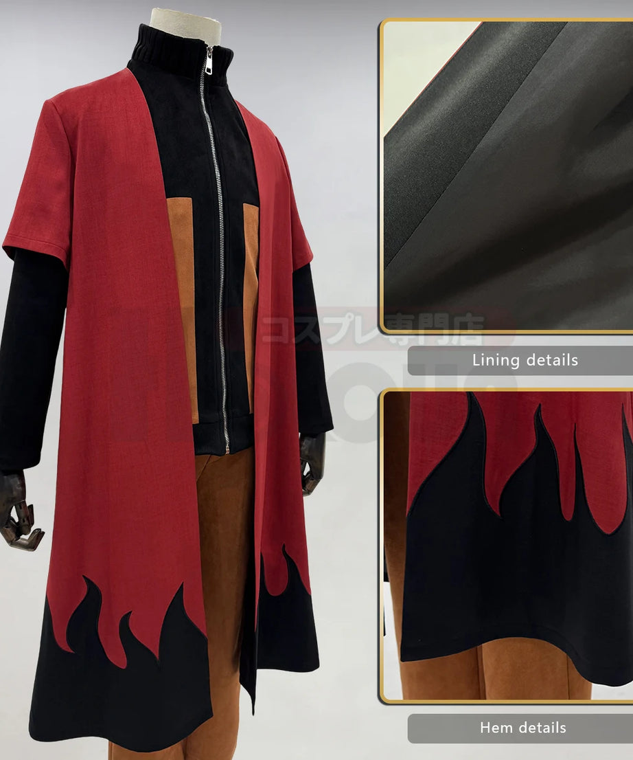 Naruto Uzumaki Cosplay Cloak – Unisex Anime Haori for Halloween & Conventions