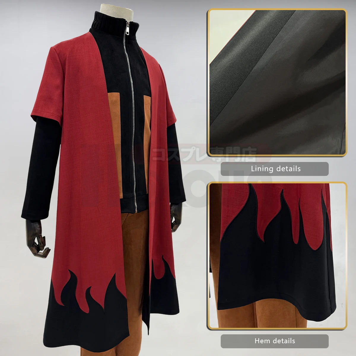 Naruto Uzumaki Cosplay Cloak – Unisex Anime Haori for Halloween & Conventions