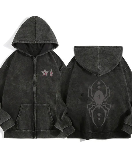 Hunter x Hunter Zip-Up Hoodie – Unisex Anime Streetwear Pullover